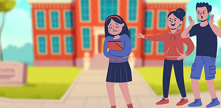 El acoso escolar se caracteriza por conductas violentas.