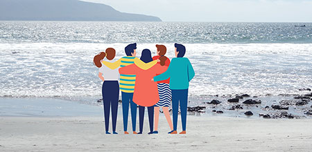 Cuida de tus amigos y mantén el contacto