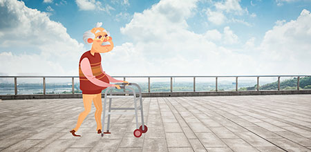 La pérdida de fuerza física y la independencia son comunes en la tercera edad