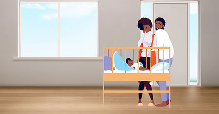 Niño dormido en su cama, demostrando la importancia de enseñarles a dormir solos.