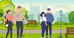 Pareja viendo sus expectativas mutuas en una relación