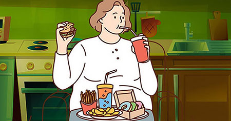 La comida en exceso puede ser una fuente de estrés y problemas físicos, afectando nuestro bienestar.