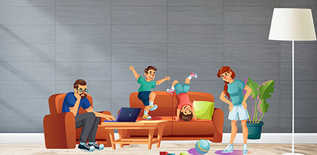 La cuarentena: familias confinadas en casa y sus desafíos La nueva modalidad: muchas familias tuvieron que quedarse encerradas en sus casas