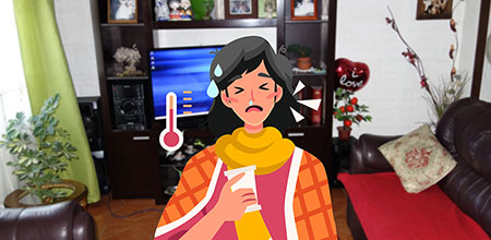 El alza de temperatura es otro de los síntomas