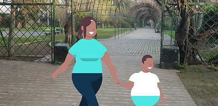 Exceso de grasa corporal en niños obesos La obesidad conlleva a una exceso de grasa en el cuerpo