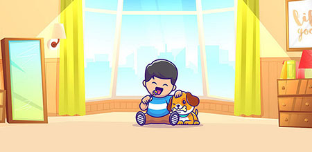 A los dos años los niños pueden jugar a través de la simbolización