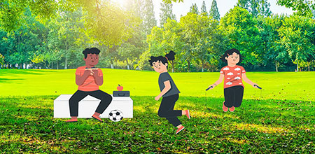 El juego permite que los niños aprendan a sociabilizar con sus grupos de pares