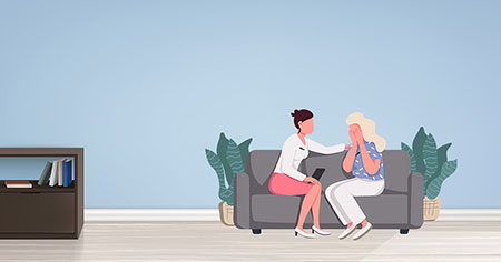 Una persona recibiendo apoyo emocional tras un evento traumático, demostrando los primeros auxilios psicológicos en acción.