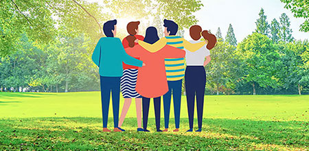 Participar en grupos de voluntariados te permitirá compartir con otras personas