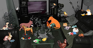 Ilustración de los riesgos de acumular muchos animales en el hogar