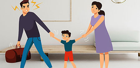 La separación en niños muchas veces puede ser vivenciada de manera traumática