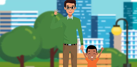 La familia monoparental está compuesta por un solo padre