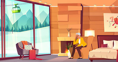 Dificultades cognitivas en adultos con TDA Persona en una oficina, lidiando con falta de concentración en su trabajo, ilustrando el trastorno de déficit atencional en adultos