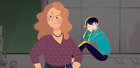 La violencia intrafamiliar pueden darse directamente de la madres de la víctima